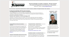 Desktop Screenshot of bausachverstaendiger-kraemer.de