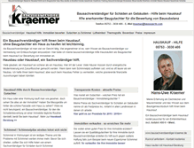 Tablet Screenshot of bausachverstaendiger-kraemer.de